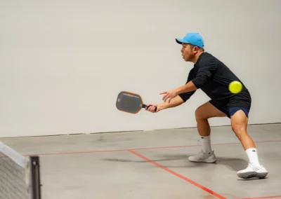bower place indoor pickleball courts - man playing