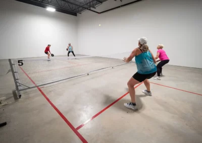 bower place indoor pickleball courts - 4 women playing